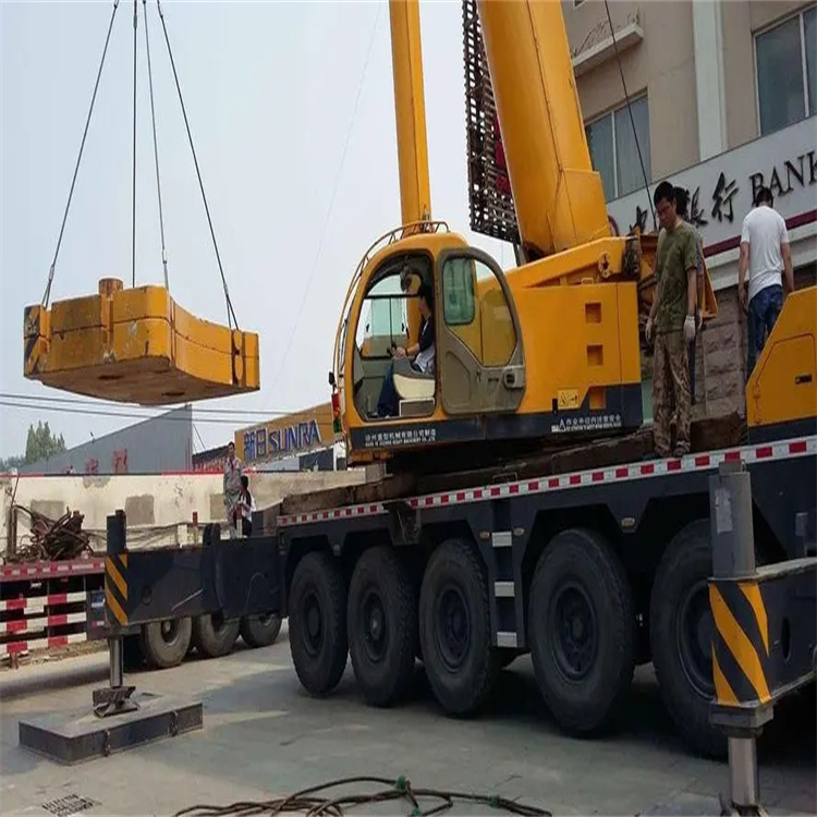 川汇当地吊车出租|机器吊装|75吨|工厂搬迁服务